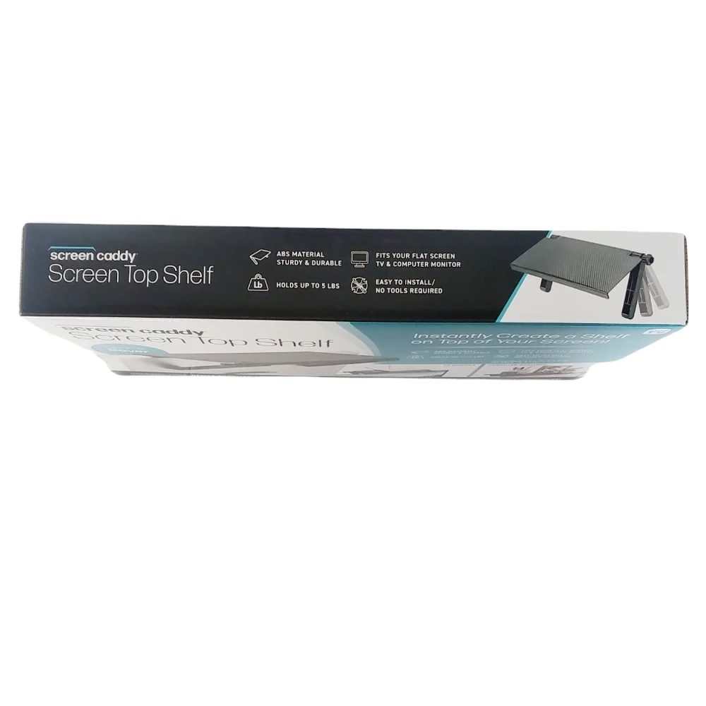 Screen Caddy Monitor and TV Top Shelf - Space Saver 13.4” x 6.5”